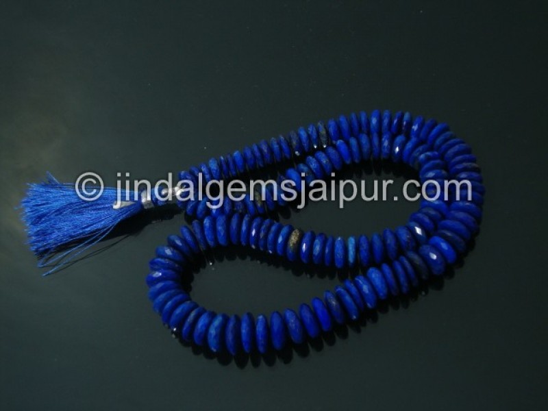 Lapis Faceted German Cut Shape Beads